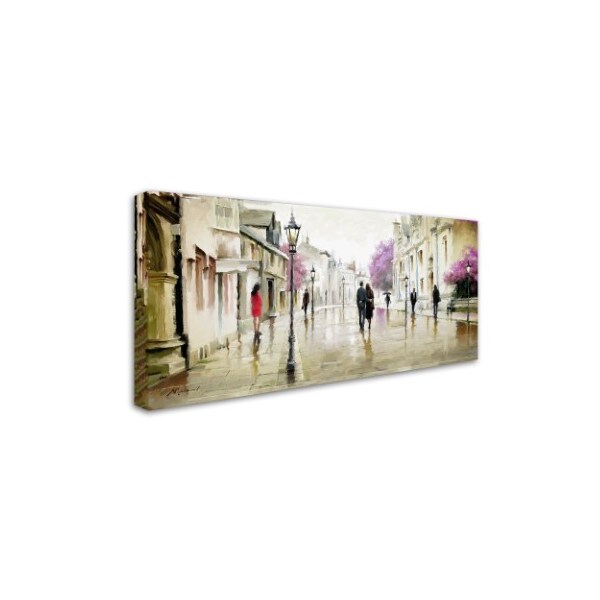 The Macneil Studio 'Street Walk 2' Canvas Art,8x19